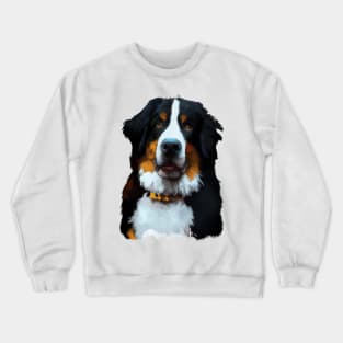 Cute Bernese Mountain Dog Drawing Crewneck Sweatshirt